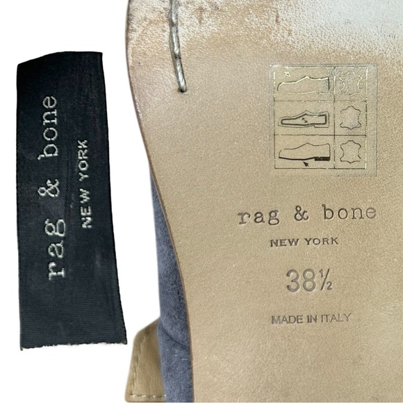 Rag & Bone - Women’s ‘Marta' Suede, Cut-Out Bootie - Grey, Size 38.5 IT, 8.5 US - Picture 15 of 16